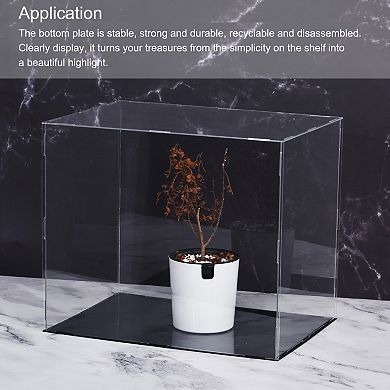 Acrylic Display Case Plastic Box Cube Storage Box Clear Small Assemble Dustproof Showcase