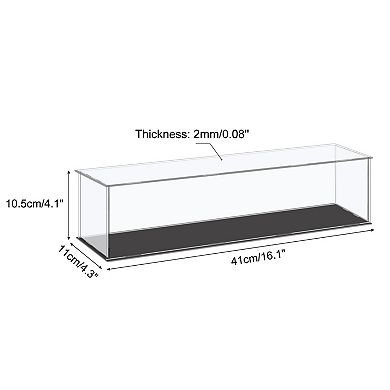 Acrylic Display Case Plastic Box Cube Storage Box Clear Small Assemble Dustproof Showcase
