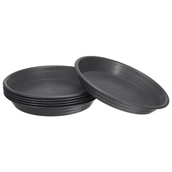 Plant Saucers 9 Inch, 6 Pack Round Plastic Flower Pot Plant Tray