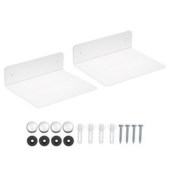 Acrylic Floating Shelf, Floating Wall Mounted Shelves For Wall Decoration, Transparent 2 Pack