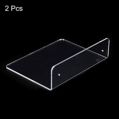 Acrylic Floating Shelf, Floating Wall Mounted Shelves For Wall Decoration, Transparent 2 Pack
