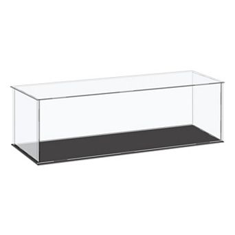 Display Case Plastic Box Cube Storage Box Clear Small Assemble Showcase For Collectibles Items