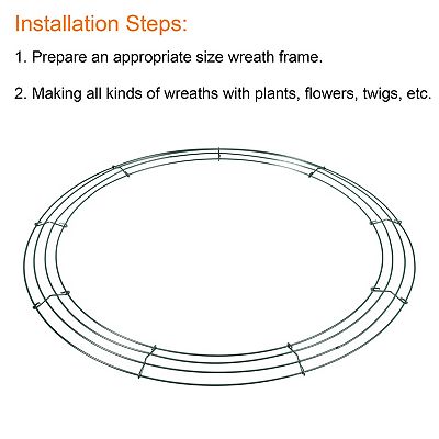 Metal Wire Wreath Frame 18 Inch Form Hanger For Christmas