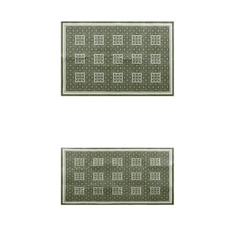 Kitchen Rugs Wiping Kitchen Mat Large Foot Wipe Mat 24" X 36"+ 24" X 47" 2 pc