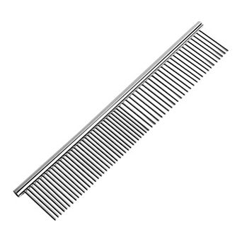 1 Pack Dog Grooming Comb Metal Dog Comb With Rounded Teeth Prevents Tangles And Knots