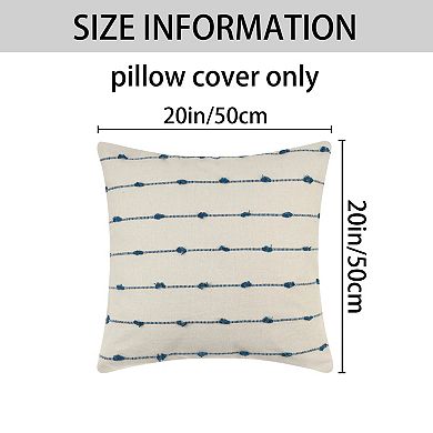 Cushion Decorative Throw Pillow Covers Neutral Pillowcases Home Decor 18" X 18", 20" X 20"