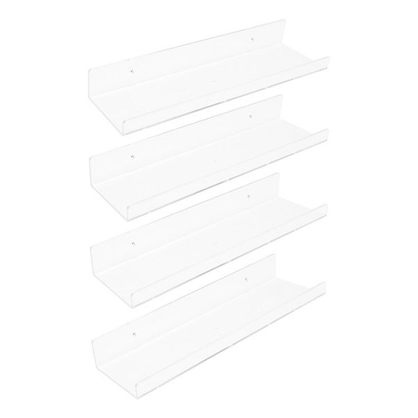 Acrylic Floating Shelves For Wall, Clear Shelves For Bathroom Bedroom ...
