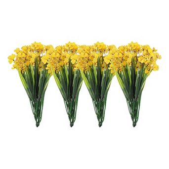 Artificial Flower Heads, Plastic Fake Plants Hydrangea Faux Flowers 12 pc
