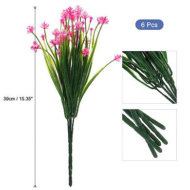6 Bundles Artificial Daffodils Flowers Plastic For Indoor Outdoor