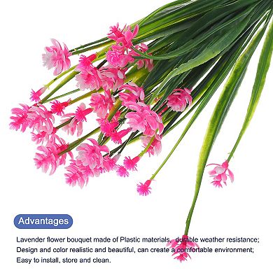 6 Bundles Artificial Daffodils Flowers Plastic For Indoor Outdoor