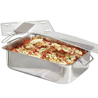 Brylanehome 4 pc All-in-one Roaster & Lasagna Pan