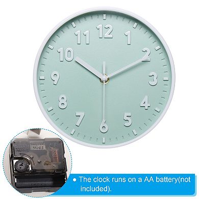 Wall Clock, 3D Number Quartz Silent Round Wall Clocks