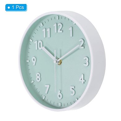 Wall Clock, 3D Number Quartz Silent Round Wall Clocks
