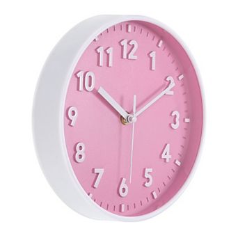 Wall Clock, 3D Number Quartz Silent Round Wall Clocks