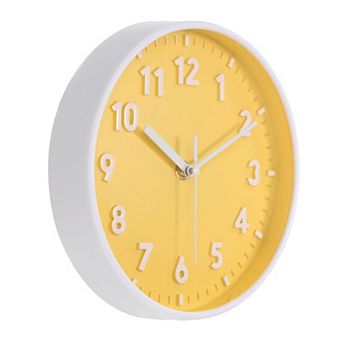 Wall Clock, 3D Number Quartz Silent Round Wall Clocks