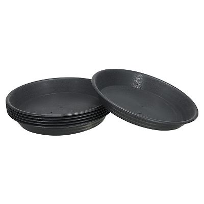 Plant Saucers 7 Inch, 6 Pack Round Plastic Flower Pot Plant Tray