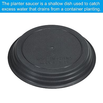 Plant Saucers 7 Inch, 6 Pack Round Plastic Flower Pot Plant Tray