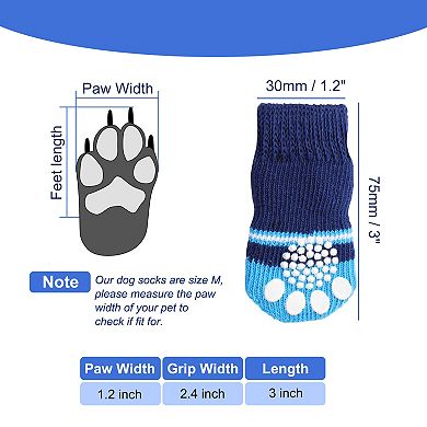 Dog Socks Hardwood Floor Wear Strong Grips Traction Control Prevents Licking Dog Paw Protection