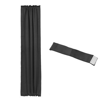 Blackout Door Curtain, 25"w X 72"l French Window Door Curtain 1 Panel