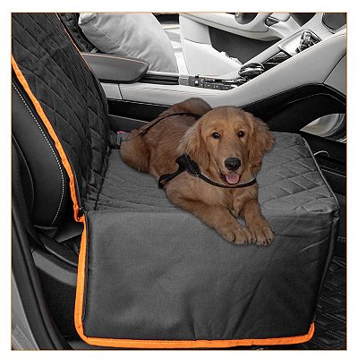 Dog Car Seat Cover With Side Flaps Front Seat Full Protection