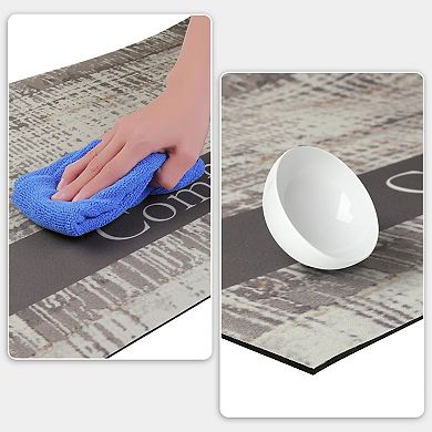 Letter Pattern Kitchen Mat Kitchen Rug Standing Mats For Office 18" X 28"+ 18" X 48" 2pcs