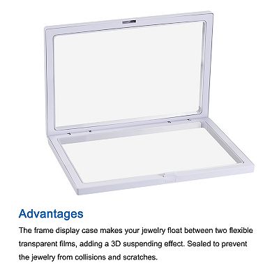 Floating Frame Display Holders 3d Jewelry Display Case With Base