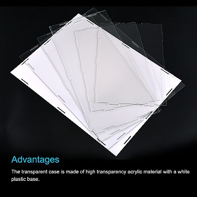 Display Case Box Acrylic Box Transparent Dustproof Protection Showcase 41x31x31cm For Collectibles