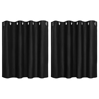 Polyester Blackout Curtain Panel Set Of 2, 52"x36"
