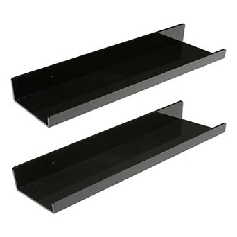 Clear Acrylic Floating Shelves Bathroom Living Room Kitchen Room Wall Display Shelf