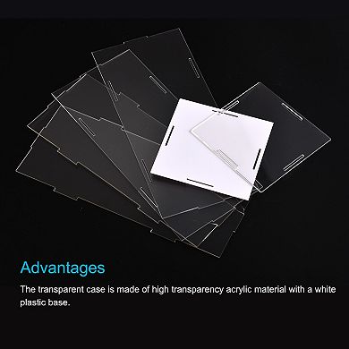 Display Case Box Acrylic Box Transparent Dustproof Protection Showcase 31x11x11cm For Collectibles