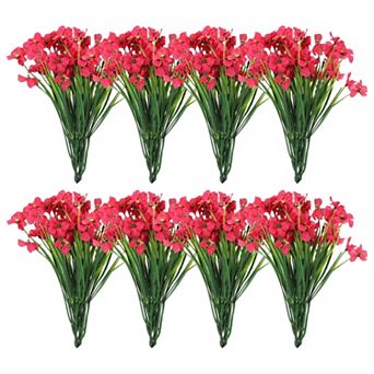 Artificial Flower Heads, Plastic Fake Plants Hydrangea Faux 24 pc