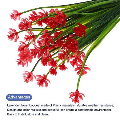 12 Bundles Artificial Daffodils Flowers Plastic For Indoor Outdoor