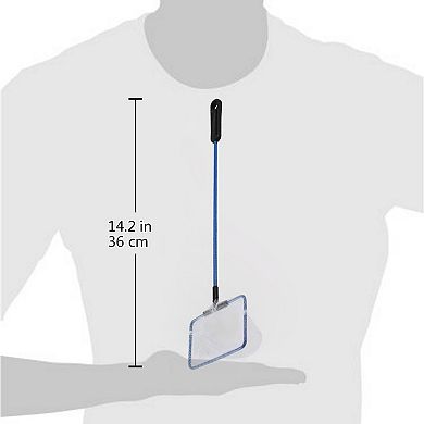 3" Plastic Handle Goldfish Shrimp Fishing Landing Net For Aquarium Fish Tank