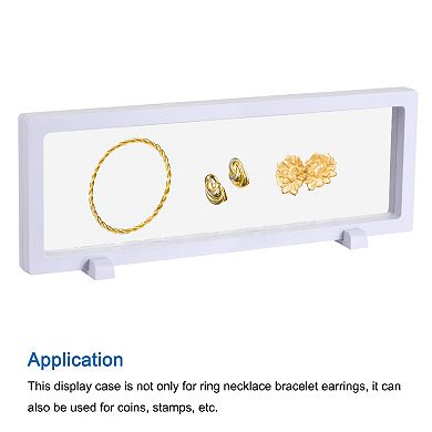 Floating Thin Film Display Box With Base 30cm X 11cm X 2cm Pack Of 2