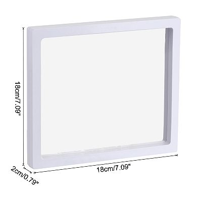 Floating Thin Film Display Box with Base 18cm x 18cm x 2cm Pack of 3