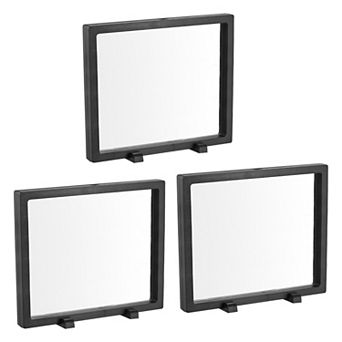 Floating Thin Film Display Box with Base 18cm x 18cm x 2cm Pack of 3