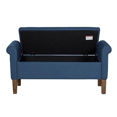 510 Design Aubrey Upholstered Storage Bench