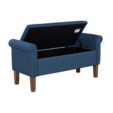 510 Design Aubrey Upholstered Storage Bench