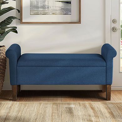 510 Design Aubrey Upholstered Storage Bench