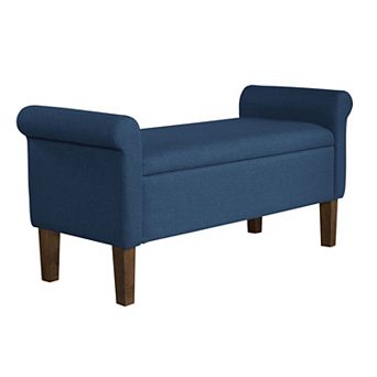 510 Design Aubrey Upholstered Storage Bench
