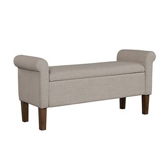 510 Design Aubrey Upholstered Storage Bench