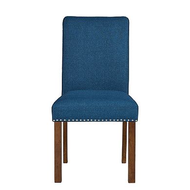 510 Design Aubrey Upholstered Dining Chair with Nailhead Trim Set of 2