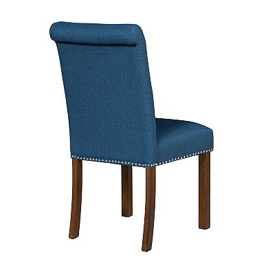510 Design Aubrey Upholstered Dining Chair with Nailhead Trim Set of 2