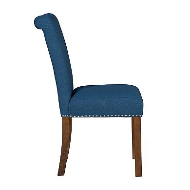 510 Design Aubrey Upholstered Dining Chair with Nailhead Trim Set of 2