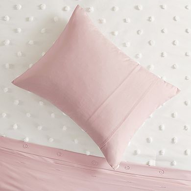 Intelligent Design Monica Colorblock Clip Jacquard Duvet Cover Set