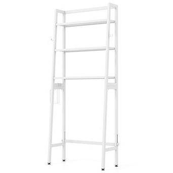 Bathroom Over Toilet Shelf Organizer Metal Frame 3 tier Storage Rack Adjustable Feet