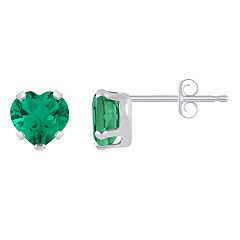 Kohls emerald earrings shop