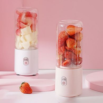 500ml Electric Portable Juicer - Usb Rechargeable, Abs Plastic, Household Machine