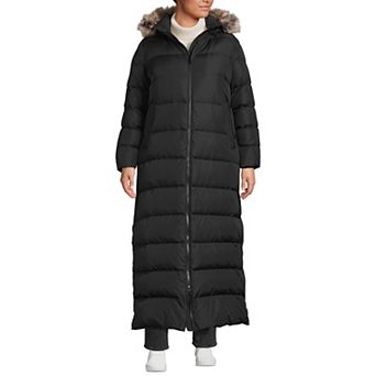 Plus Size Lands' End Hooded Maxi Down Puffer Coat