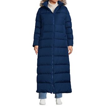 Plus Size Lands' End Hooded Maxi Down Puffer Coat